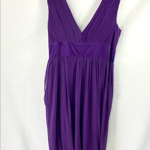 Monsoon Purple Cocktail Dress Size UK 10 EU 38 - Picture 6 of 12